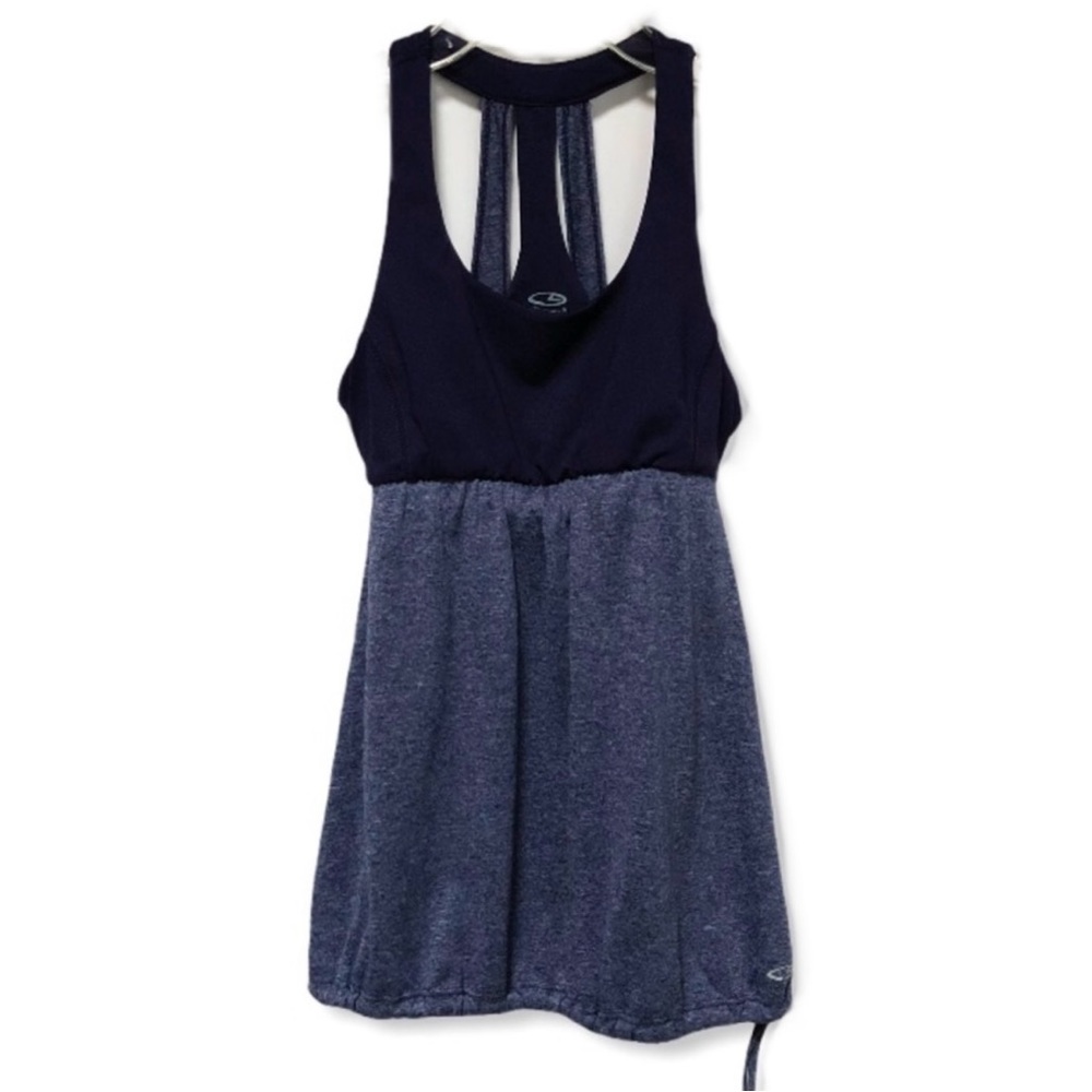 Champion Navy Two Tone Tank Sports Bra Attached